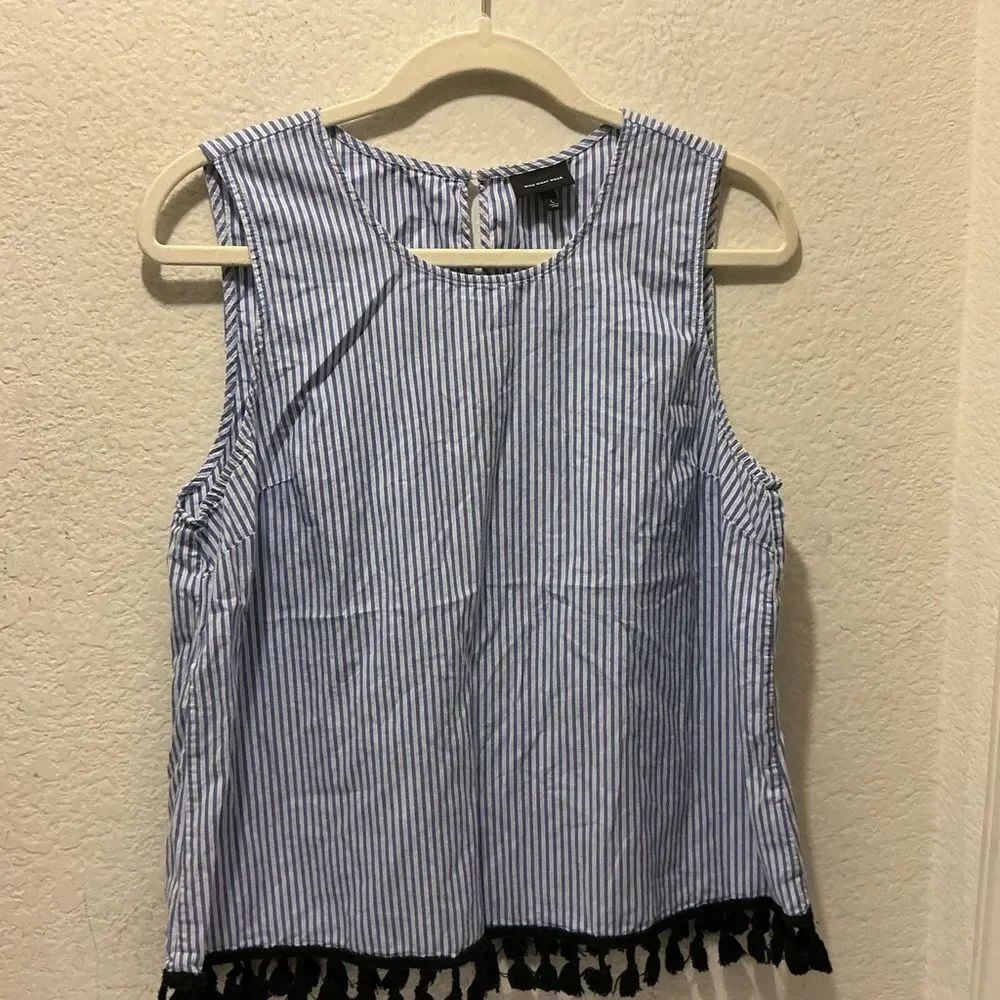 Who What Wear Striped Top size L